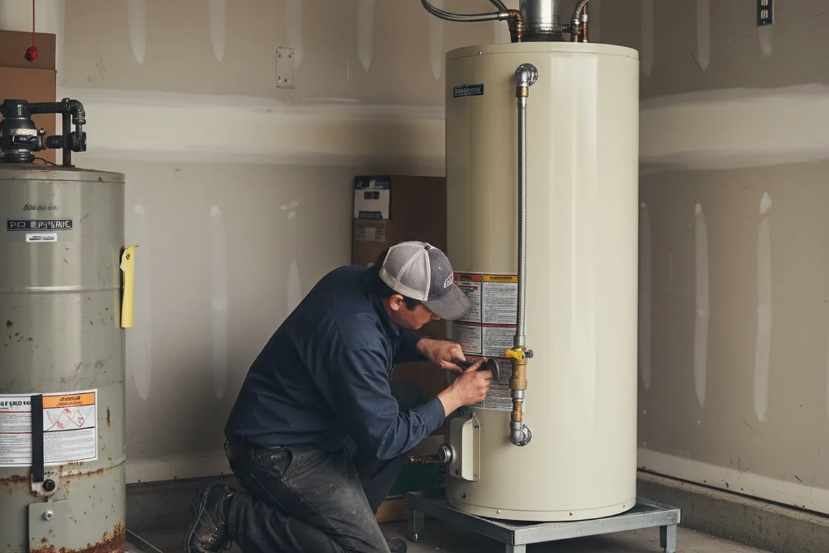 Water heater and shutoff valve replacement in Temecula