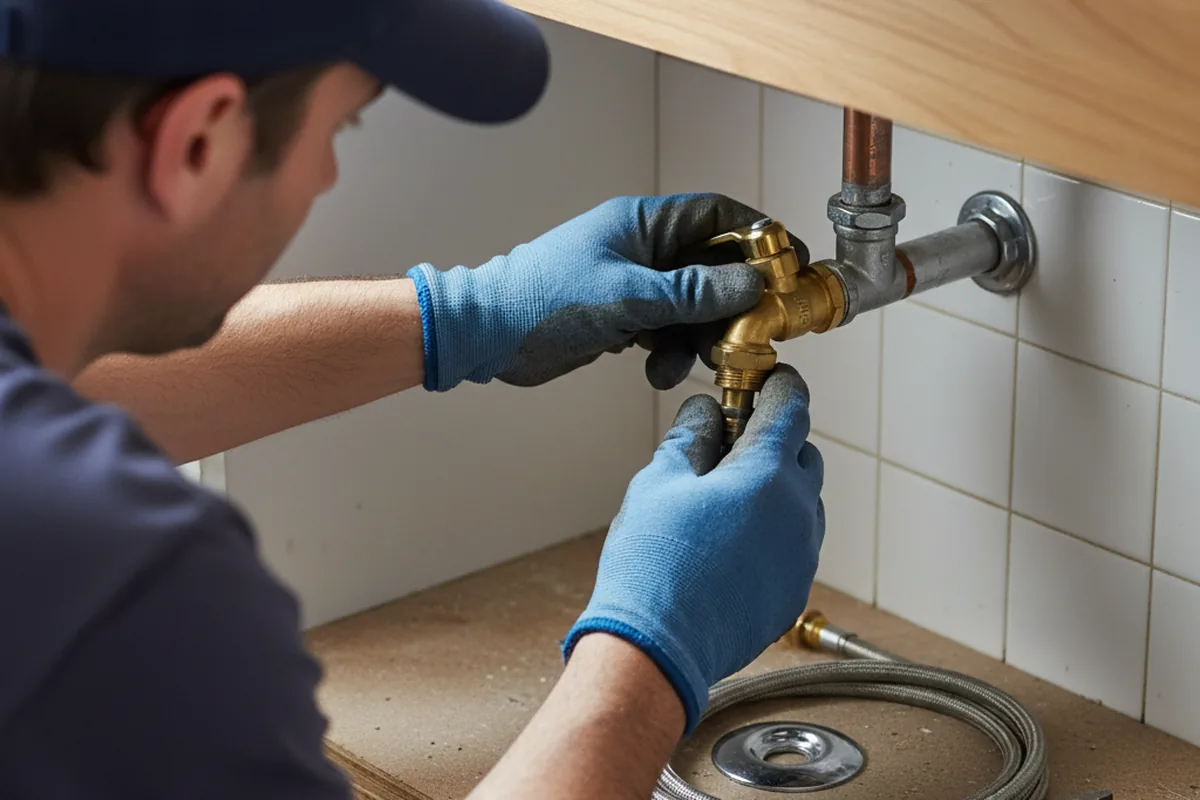 Shutoff valve and fitting work during Emergency Plumbing in Temecula